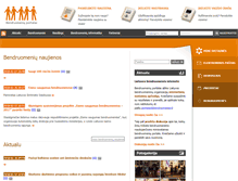 Tablet Screenshot of bendruomenes.lt